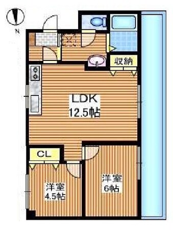 大関山ハイツの物件間取画像